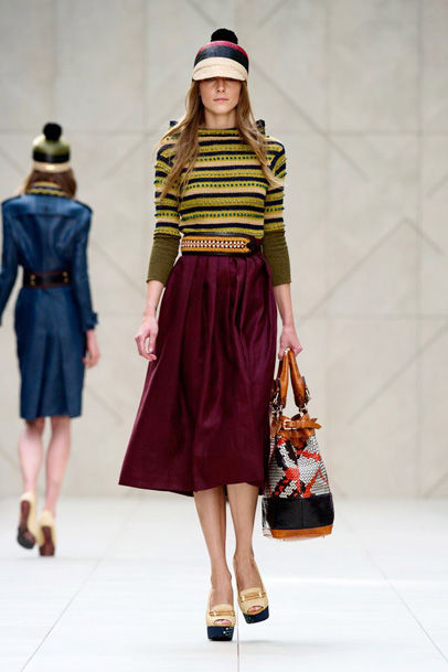 Burberry Prorsum 2012 Spring Summer Womens Runway Collection: Designer Denim Jeans Fashion: Season Lookbooks, Runways, Ad Campaigns and Linesheets