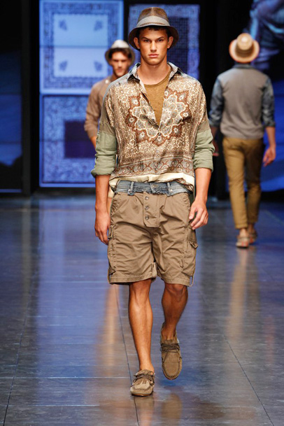 D&G 2012 Spring Summer Mens Runway Collection: Designer Denim Jeans Fashion: Season Lookbooks, Ad Campaigns and Linesheets