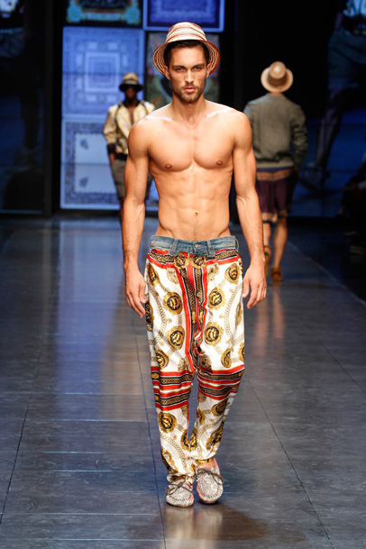 D&G 2012 Spring Summer Mens Runway Collection: Designer Denim Jeans Fashion: Season Lookbooks, Ad Campaigns and Linesheets