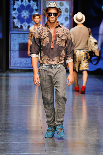 D&G 2012 Spring Summer Mens Runway Collection: Designer Denim Jeans Fashion: Season Lookbooks, Ad Campaigns and Linesheets