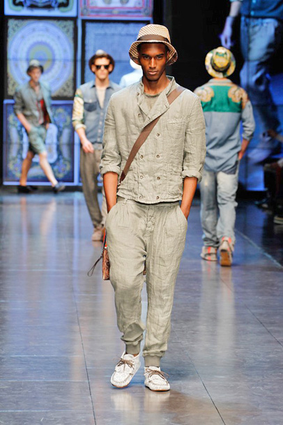 D&G 2012 Spring Summer Mens Runway Collection: Designer Denim Jeans Fashion: Season Lookbooks, Ad Campaigns and Linesheets