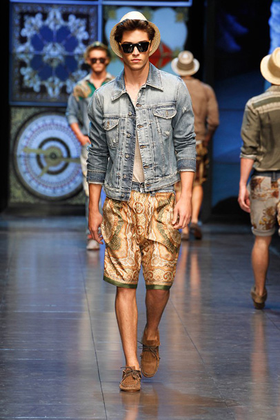 D&G 2012 Spring Summer Mens Runway Collection: Designer Denim Jeans Fashion: Season Lookbooks, Ad Campaigns and Linesheets