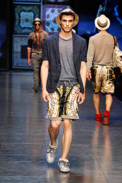 D&G 2012 Spring Summer Mens Runway Collection: Designer Denim Jeans Fashion: Season Lookbooks, Ad Campaigns and Linesheets