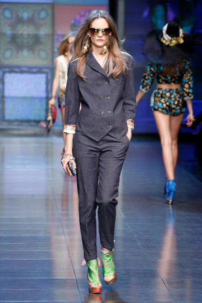 D&G 2012 Spring Summer Womens Runway Collection: Designer Denim Jeans Fashion: Season Lookbooks, Ad Campaigns and Linesheets
