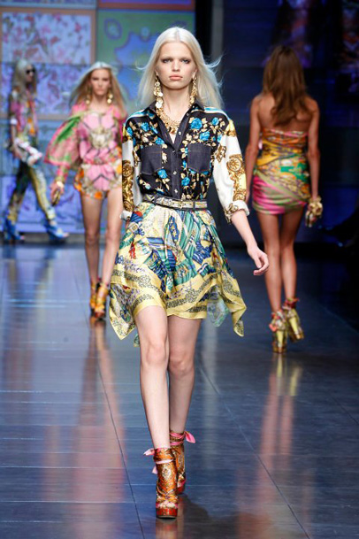 D&G 2012 Spring Summer Womens Runway Collection: Designer Denim Jeans Fashion: Season Lookbooks, Ad Campaigns and Linesheets