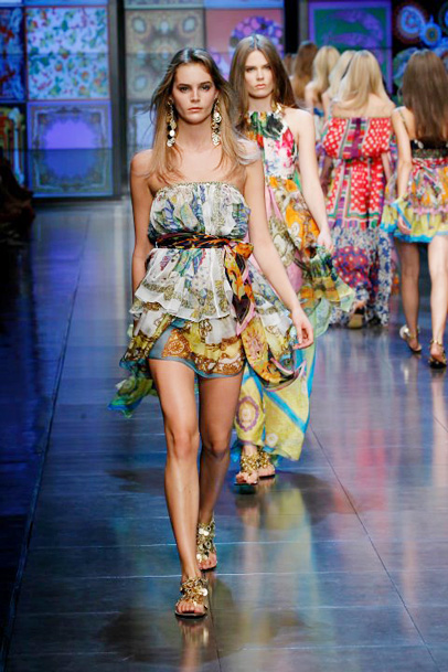 D&G 2012 Spring Summer Womens Runway Collection: Designer Denim Jeans Fashion: Season Lookbooks, Ad Campaigns and Linesheets