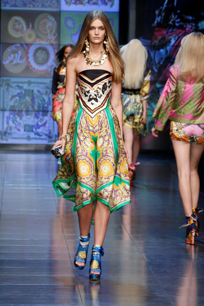 D&G 2012 Spring Summer Womens Runway Collection: Designer Denim Jeans Fashion: Season Lookbooks, Ad Campaigns and Linesheets