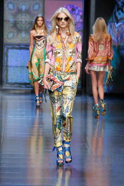 D&G 2012 Spring Summer Womens Runway Collection: Designer Denim Jeans Fashion: Season Lookbooks, Ad Campaigns and Linesheets