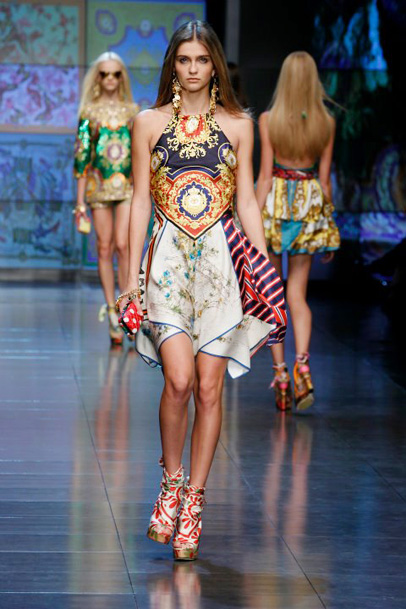 D&G 2012 Spring Summer Womens Runway Collection: Designer Denim Jeans Fashion: Season Lookbooks, Ad Campaigns and Linesheets