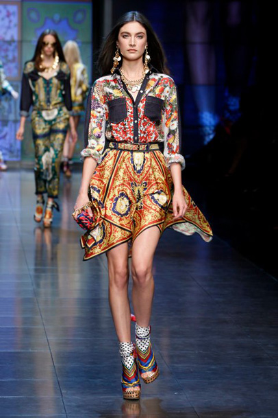 D&G 2012 Spring Summer Womens Runway Collection: Designer Denim Jeans Fashion: Season Lookbooks, Ad Campaigns and Linesheets