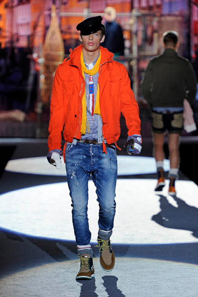 Dsquared2 2012 Spring Summer Mens Runway Collection: Designer Denim Jeans Fashion: Season Lookbooks, Ad Campaigns and Linesheets