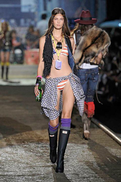 Dsquared2 2012 Spring Summer Womens Runway Collection: Designer Denim Jeans Fashion: Season Lookbooks, Ad Campaigns and Linesheets