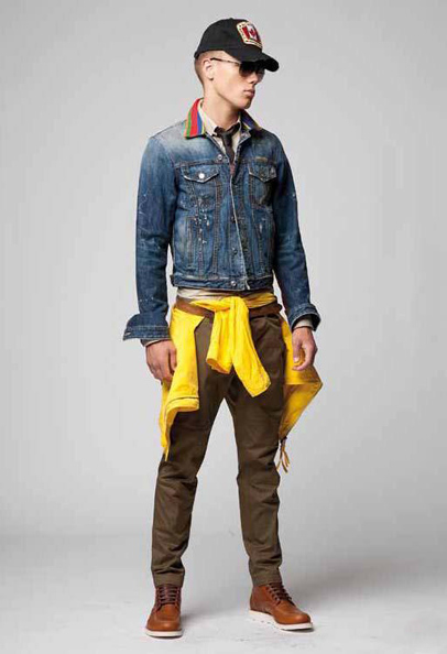 Dsquared2 2012 Pre Spring Summer Mens Lookbook EuroTour Deananddansbury: Designer Denim Jeans Fashion: Season Lookbooks, Ad Campaigns and Linesheets