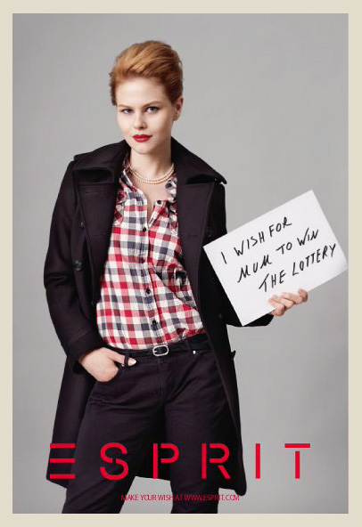 Esprit Make Your Wish Christmas 2011-2012 Campaign: Designer Denim Jeans Fashion: Season Collections, Lookbooks and Linesheets