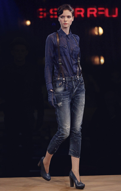 G-Star RAW Womens: 2011-2012 Fall Winter Collection: Designer Denim Jeans Fashion: Season Lookbooks, Ad Campaigns and Linesheets