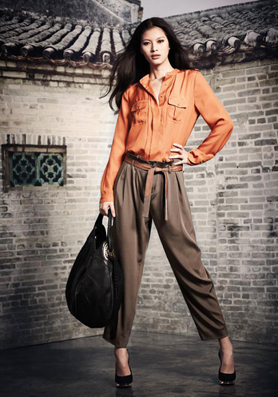 Shanghai Tang 2011-2012 Fall Winter Womens Ready-To-Wear Collection: Designer Denim Jeans Fashion: Season Lookbooks, Ad Campaigns and Linesheets