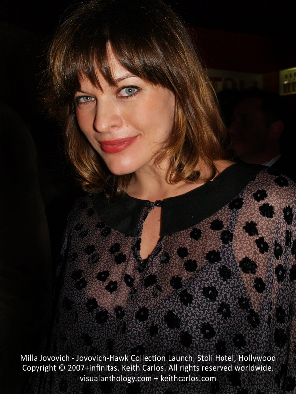 Milla Jovovich - Jovovich-Hawk Launch Portrait